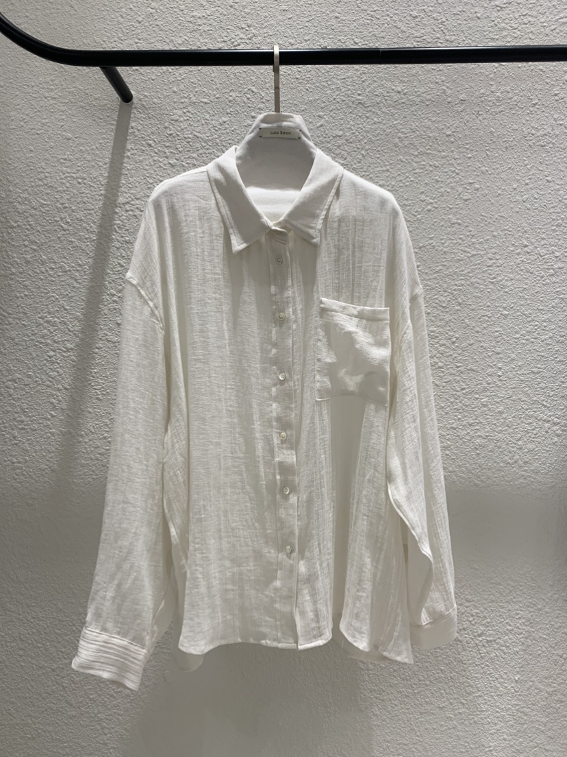 LUCY SALON韓國東大門代購女士新品休閑人氣襯衫蕾絲衫亞麻LUCY SALON襯衫/蕾絲衫圖色1