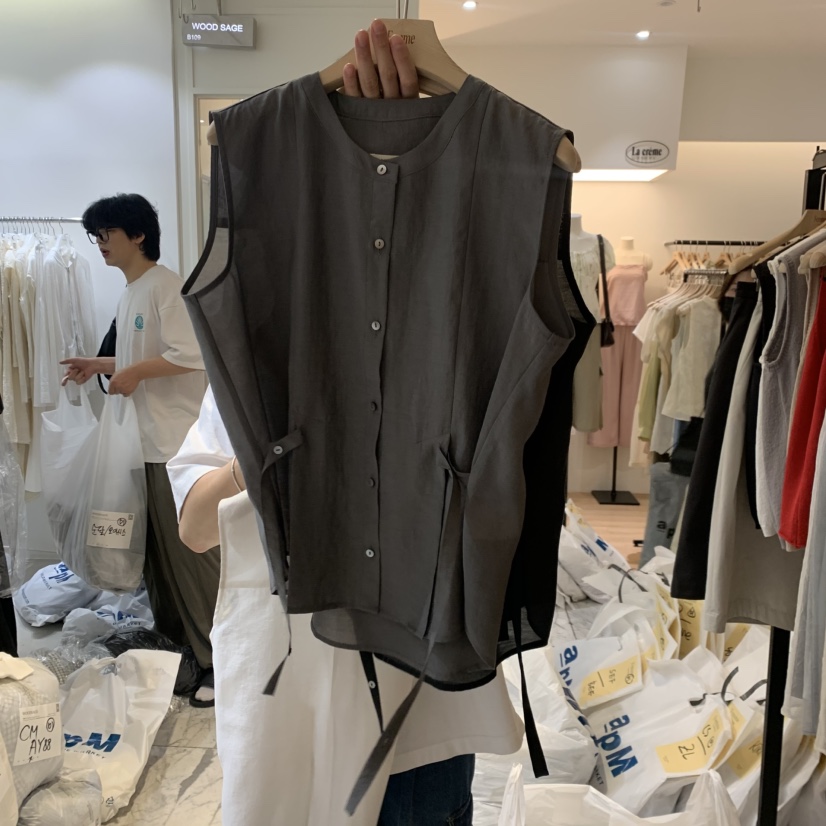 LA MAGIE FEMME韓國直郵實拍女裝新品熱賣推薦襯衫蕾絲衫Lamagie Femme襯衫/蕾絲衫圖色2
