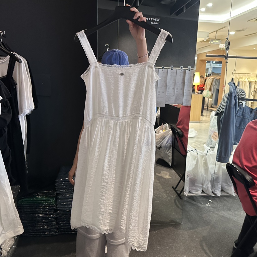 ELF-L韓國直郵女裝新款職業休閑推薦26夏季連衣裙撞色蕾絲PROJECT ELF/ELF-L連衣裙圖色1