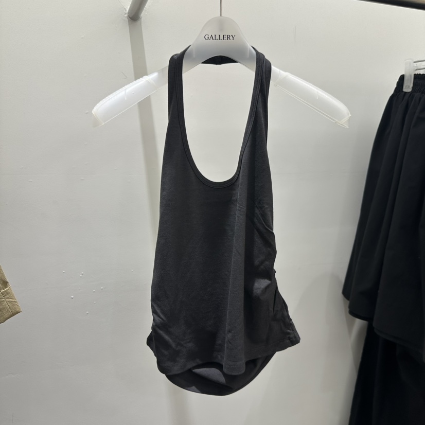 GALLERY-P韓國東大門直郵女裝新品熱賣推薦吊帶背心褶皺GALLERY-P吊帶/背心圖色5墨色