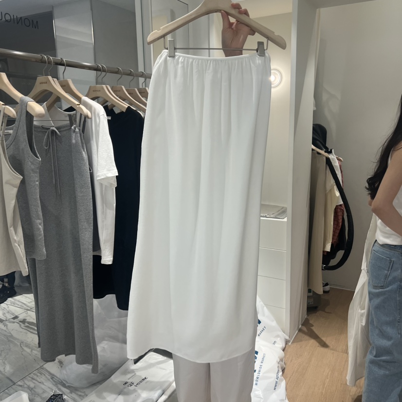 MONIQUE東大門實拍韓國女裝新品時尚休閑人氣熱賣職業長裙SMONIQUE長裙