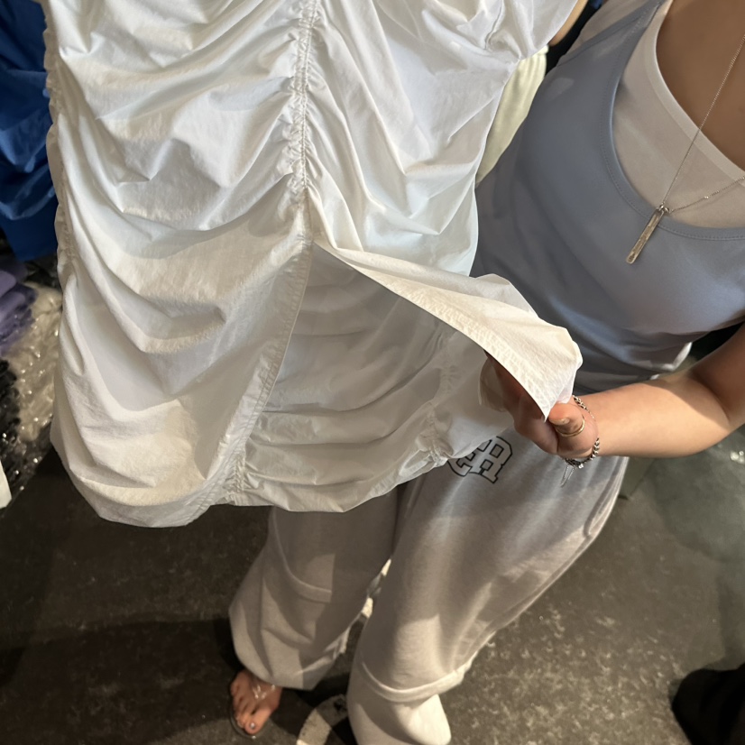 ELF-L韓國東大門直郵女士新品26夏季休閑推薦時尚長裙褶皺PROJECT ELF/ELF-L長裙