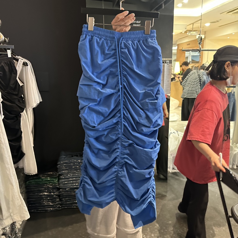 ELF-L韓國東大門直郵女士新品26夏季休閑推薦時尚長裙褶皺PROJECT ELF/ELF-L長裙圖色2
