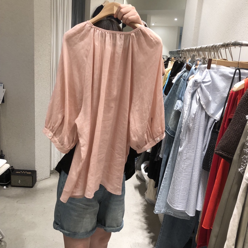 SSEMIENNE韓國直郵實拍女士新品熱賣26春夏26夏季襯衫蕾絲衫SSENIQUE/SSEMIENNE襯衫/蕾絲衫