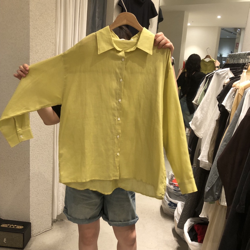 SSEMIENNE韓國直郵女士新品職業26夏季襯衫蕾絲衫柔軟亞麻SSENIQUE/SSEMIENNE襯衫/蕾絲衫圖色3