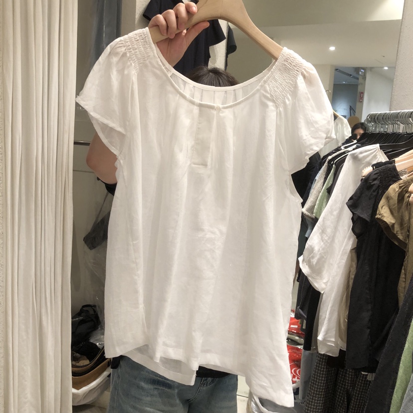SSEMIENNE韓國東大門代購女裝新品26春夏時尚休閑襯衫蕾絲衫SSENIQUE/SSEMIENNE襯衫/蕾絲衫圖色1