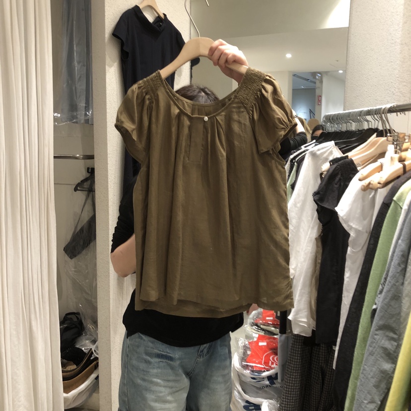 SSEMIENNE韓國東大門代購女裝新品26春夏時尚休閑襯衫蕾絲衫SSENIQUE/SSEMIENNE襯衫/蕾絲衫圖色2