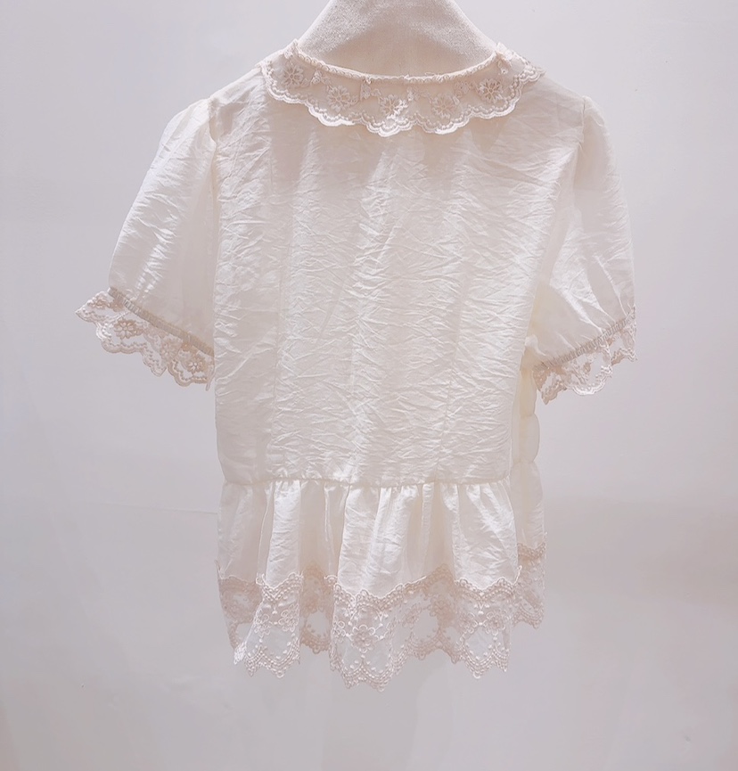 AWESOME-P韓國東大門代購女士新品職業人氣26夏季襯衫蕾絲衫AWESOME-P襯衫/蕾絲衫