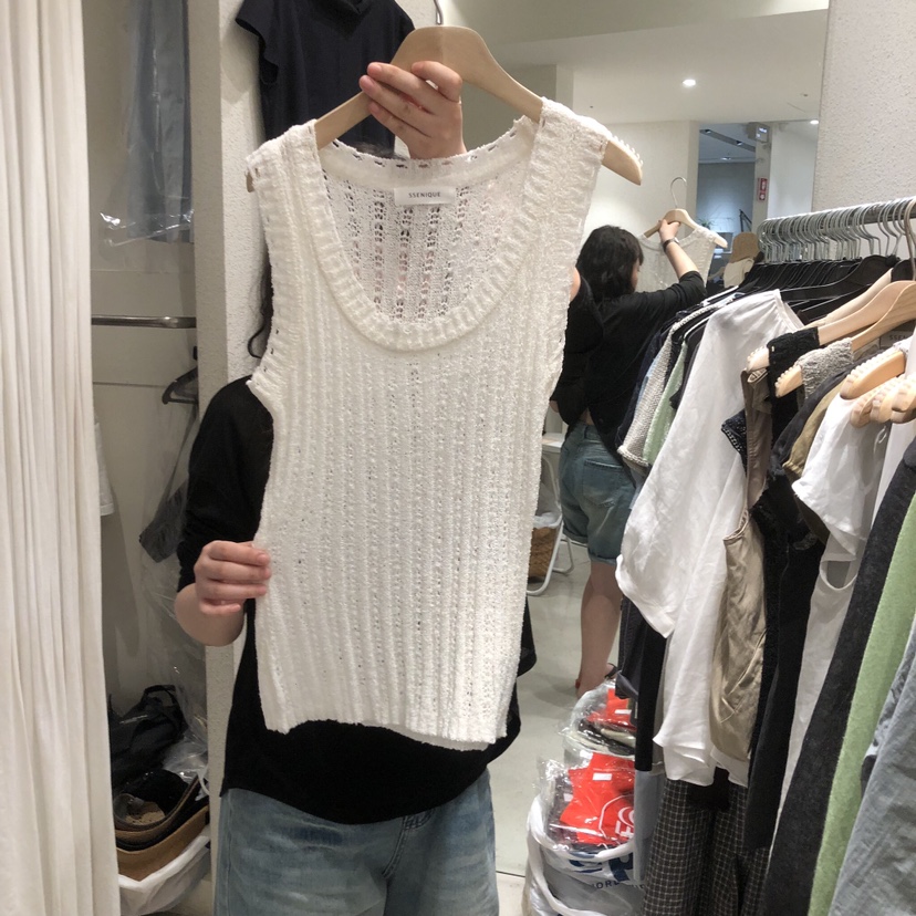 SSEMIENNE韓國直郵實拍女士新款熱賣休閑時尚26夏季吊帶背心SSENIQUE/SSEMIENNE吊帶/背心圖色1