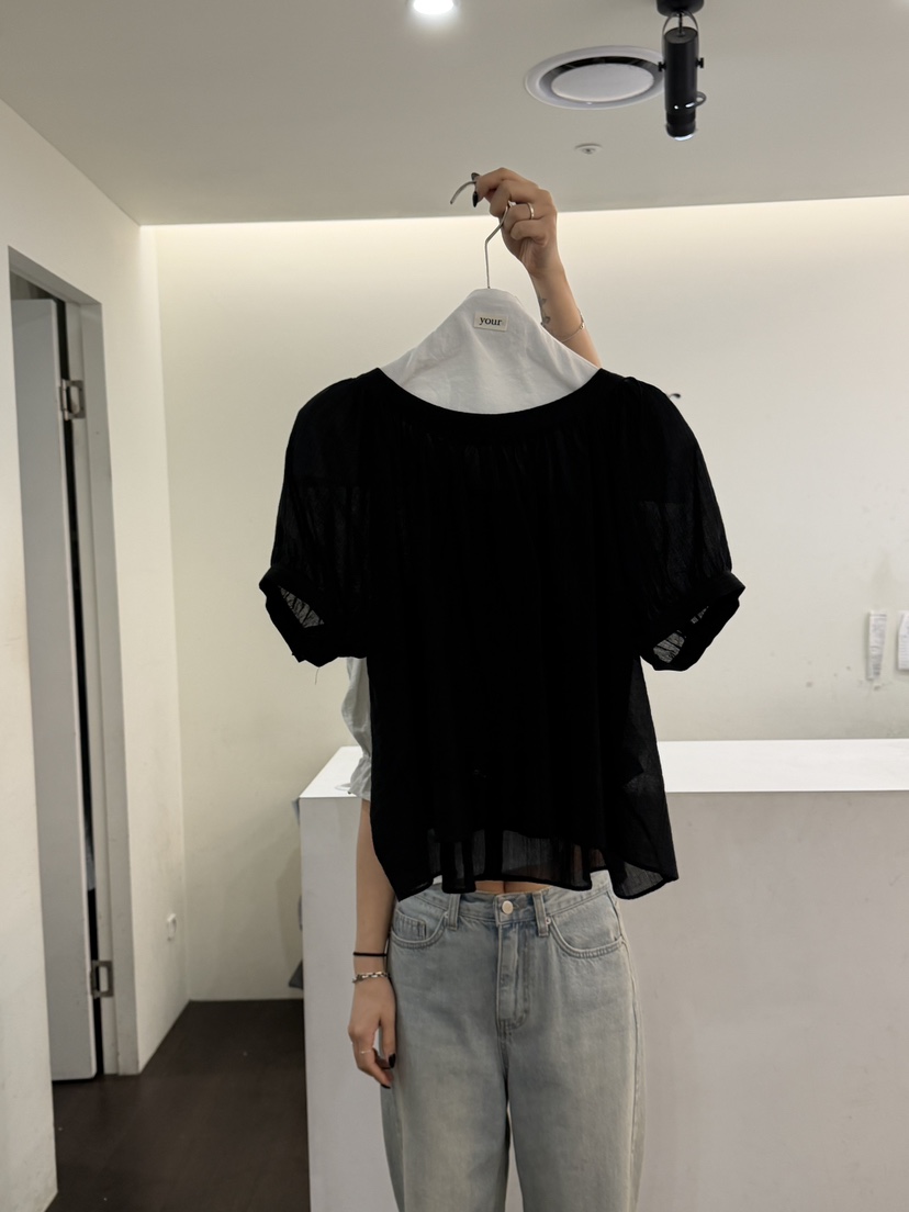 YOUR-P韓國直郵女士新品26夏季26春夏休閑熱賣襯衫蕾絲衫LYOUR-P襯衫/蕾絲衫圖色2