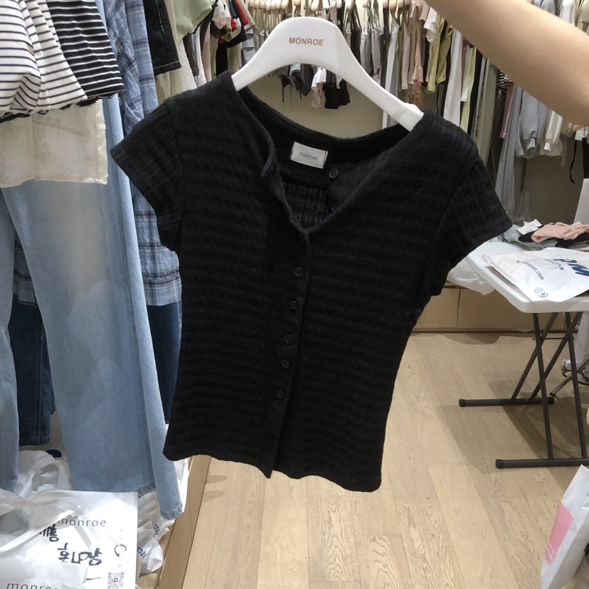 MEMOIRE韓國直郵女士新品人氣26春夏休閑熱賣時尚職業T恤MEMOIRET恤圖色2
