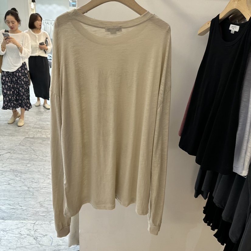 DE VENTI東大門實拍韓國女士新品26春夏推薦職業長袖T恤MDE VENTI長袖T恤