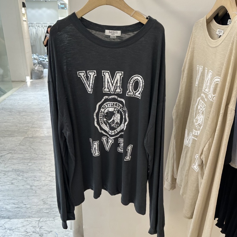 DE VENTI東大門實拍韓國女士新品26春夏推薦職業長袖T恤MDE VENTI長袖T恤圖色2