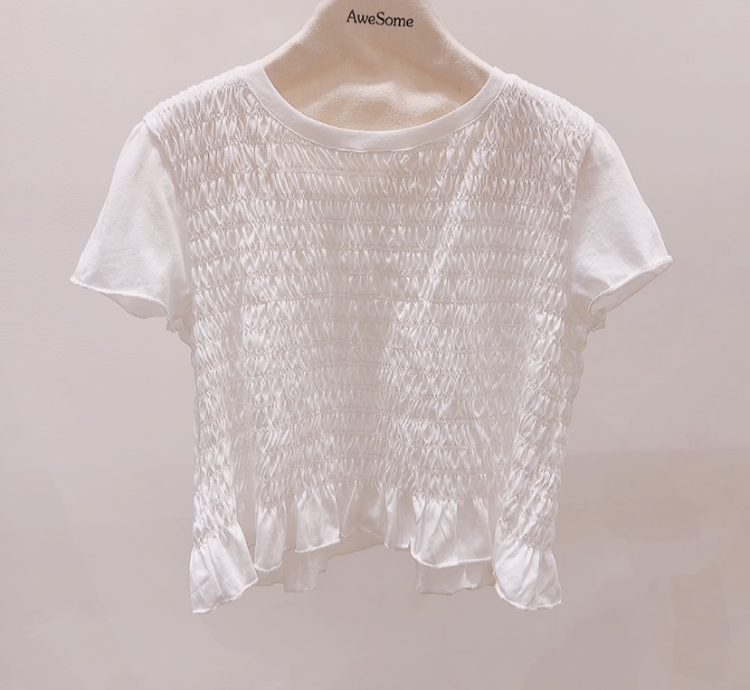 AWESOME-P韓國直郵實拍女士新款26夏季熱賣職業襯衫蕾絲衫AWESOME-P襯衫/蕾絲衫圖色2