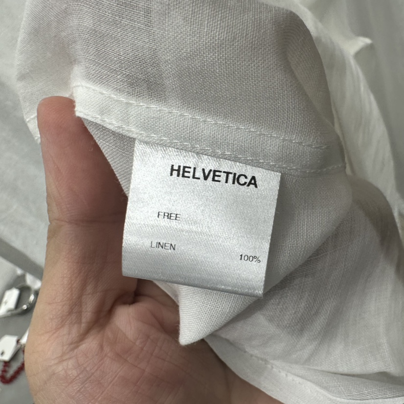 HELVETICA韓國東大門直郵女裝新款26春夏襯衫蕾絲衫不含內搭亞麻布SHELVETICA襯衫/蕾絲衫