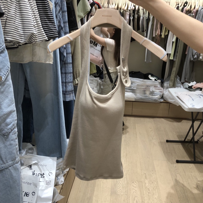 MEMOIRE東大門實拍韓國女士新品26春夏推薦時尚職業吊帶背心MEMOIRE吊帶/背心圖色2