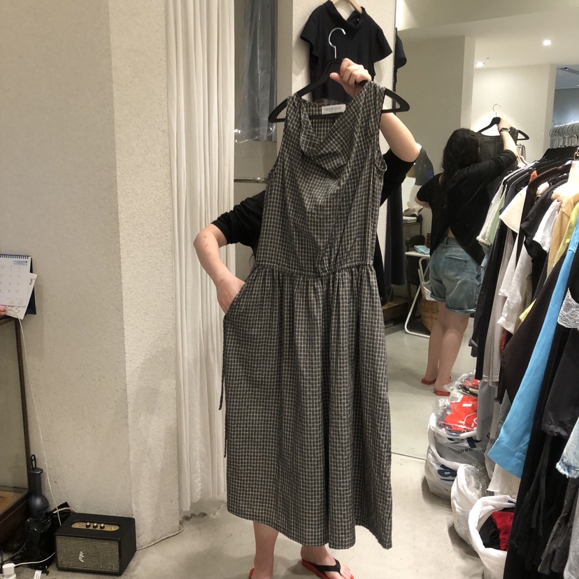 SSEMIENNE韓國直郵實拍女裝新品人氣26夏季26春夏連衣裙格紋SSENIQUE/SSEMIENNE連衣裙圖色2