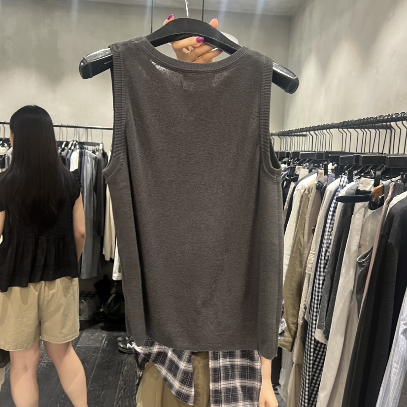 TUG韓國東大門代購女裝新品休閑熱賣職業吊帶背心棉質無袖TUG吊帶/背心