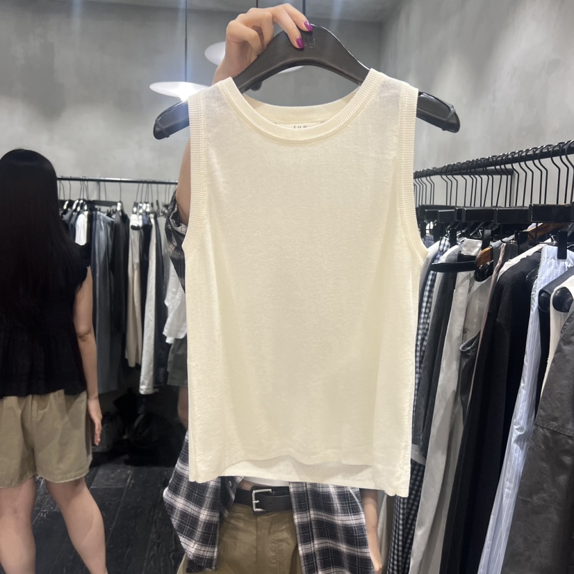 TUG韓國東大門代購女裝新品休閑熱賣職業吊帶背心棉質無袖TUG吊帶/背心圖色2