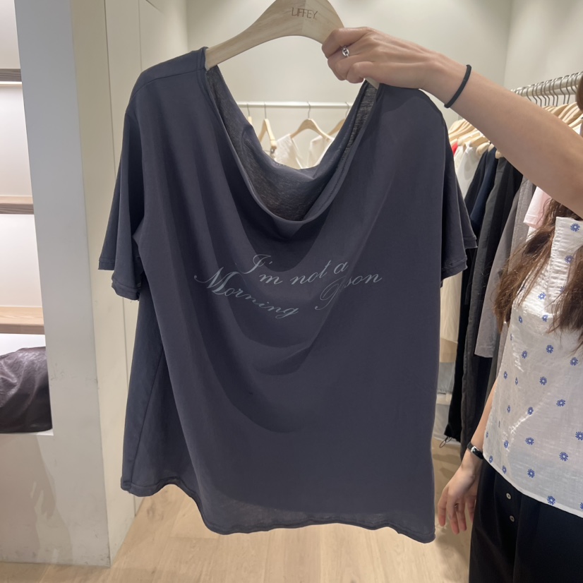LIFFEY東大門實拍韓國女裝新品26夏季推薦熱賣26春夏休閑T恤LIFFEYT恤圖色3
