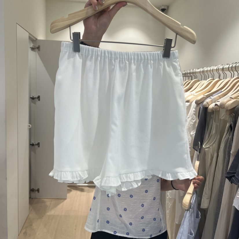 LIFFEY韓國代購女裝新款26夏季熱賣時尚職業休閑短褲亞麻LIFFEY短褲圖色2