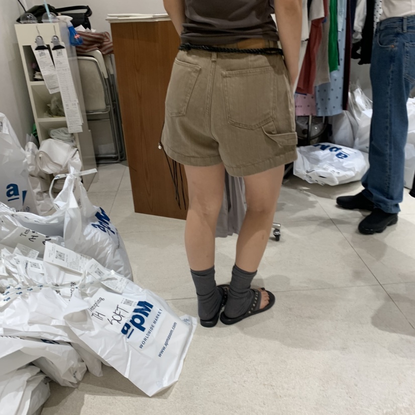 TEMPTING東大門實拍韓國女士新品推薦時尚人氣短褲不含腰帶TEMPTING短褲