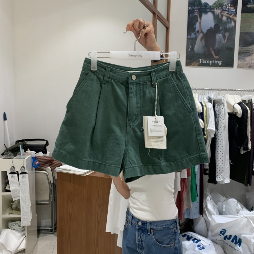 TEMPTING東大門實拍韓國女士新品推薦時尚人氣短褲不含腰帶TEMPTING短褲圖色1