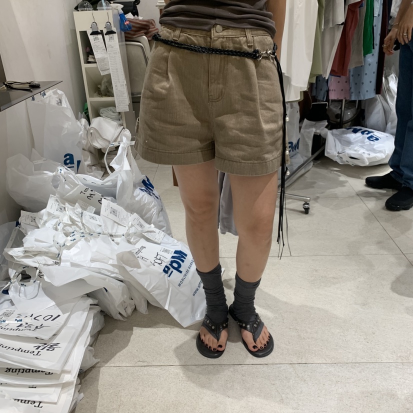 TEMPTING東大門實拍韓國女士新品推薦時尚人氣短褲不含腰帶TEMPTING短褲圖色2