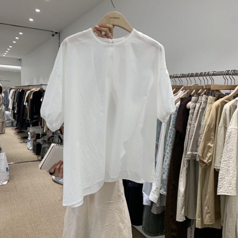 SELF SERVICE韓國東大門直郵女裝新品熱賣26夏季襯衫蕾絲衫SELF SERVICE襯衫/蕾絲衫圖色1