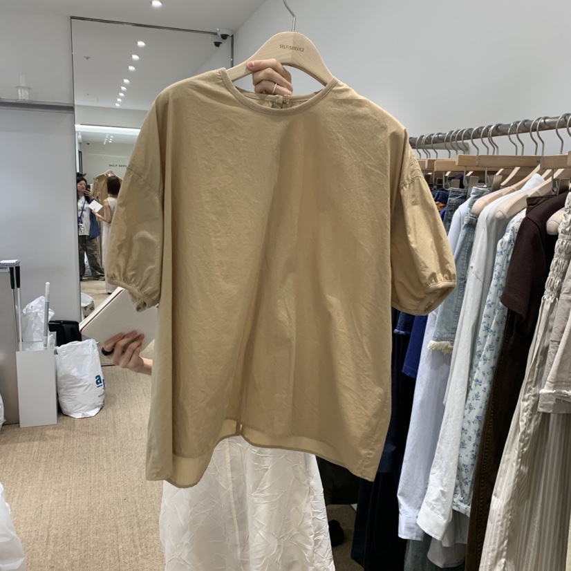 SELF SERVICE韓國東大門直郵女裝新品熱賣26夏季襯衫蕾絲衫SELF SERVICE襯衫/蕾絲衫圖色3