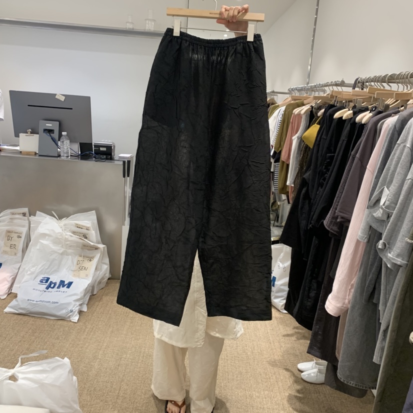 SELF SERVICE東大門實拍韓國女裝新品職業休閑休閑褲褶皺SELF SERVICE休閑褲圖色2