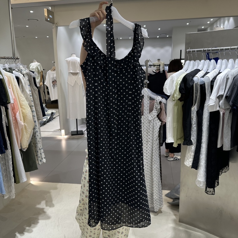 BENE韓國東大門直郵女士新品時尚職業休閑連衣裙含腰帶雪紡SBENE連衣裙