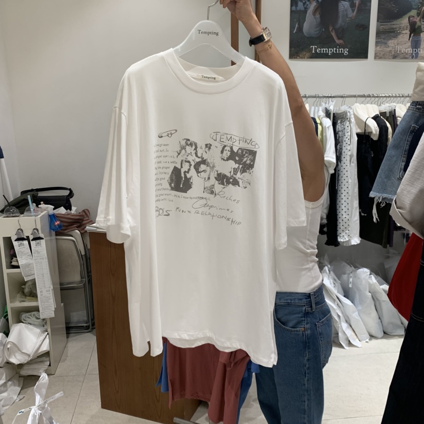 TEMPTING韓國直郵實拍女裝新款熱賣職業26春夏T恤不含腰帶TEMPTINGT恤圖色1