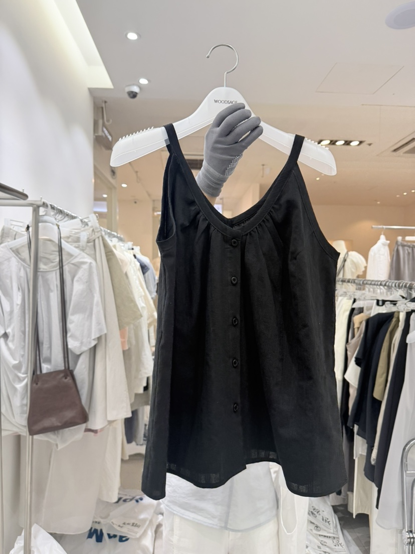 WOOD SAGE韓國東大門直郵女裝新款26夏季吊帶背心棉質無袖WOOD SAGE吊帶/背心圖色2