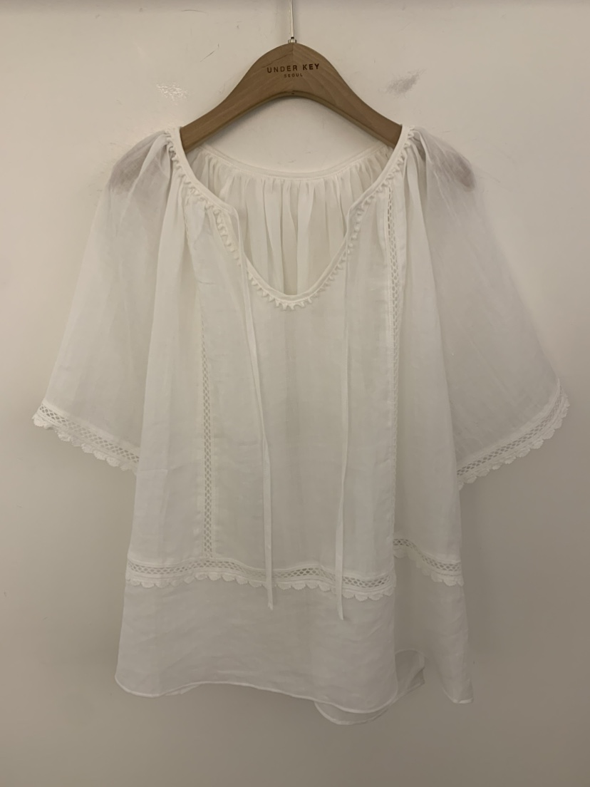 UNDER KEY韓國東大門直郵女裝新款熱賣26春夏襯衫蕾絲衫UNDER KEY襯衫/蕾絲衫圖色2