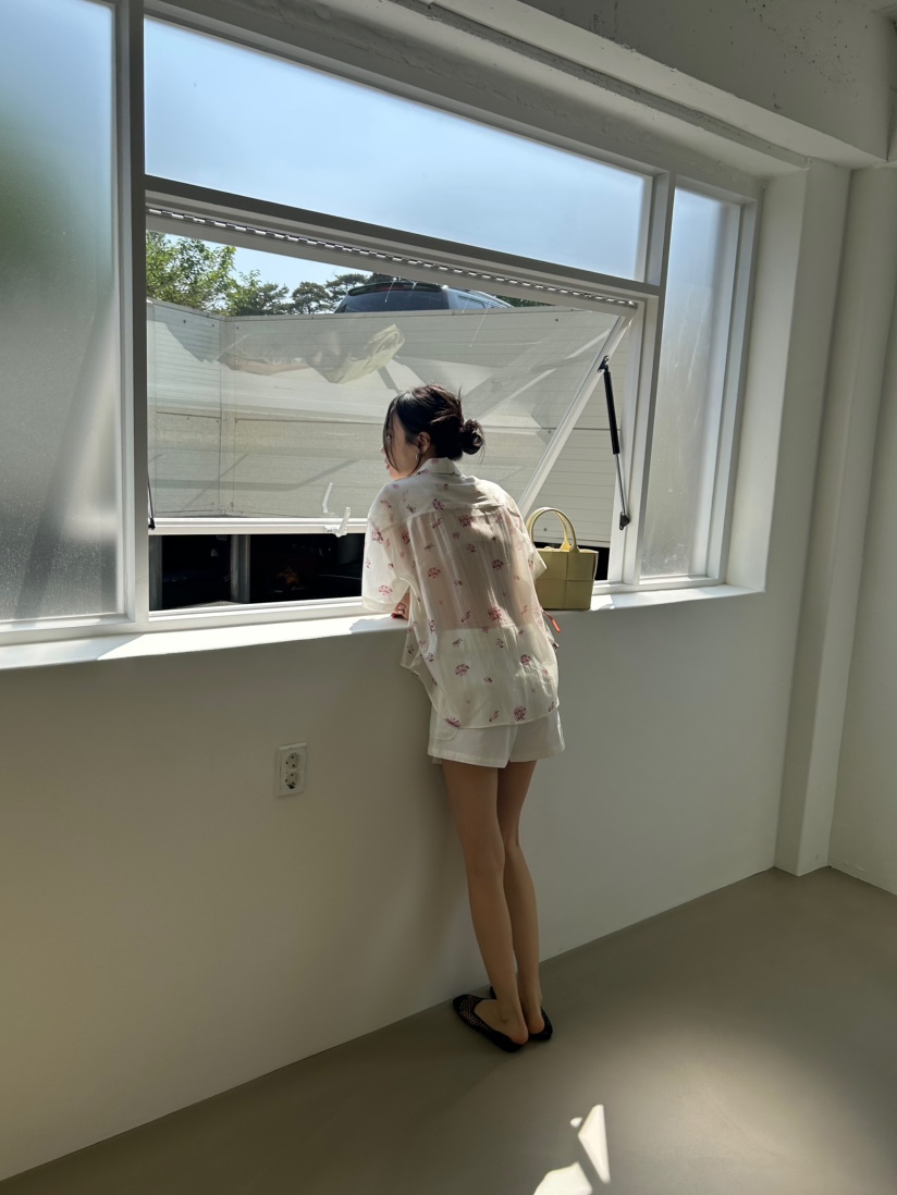 ME MO韓國代購女裝新款推薦26夏季時尚職業休閑襯衫蕾絲衫ME MO襯衫/蕾絲衫