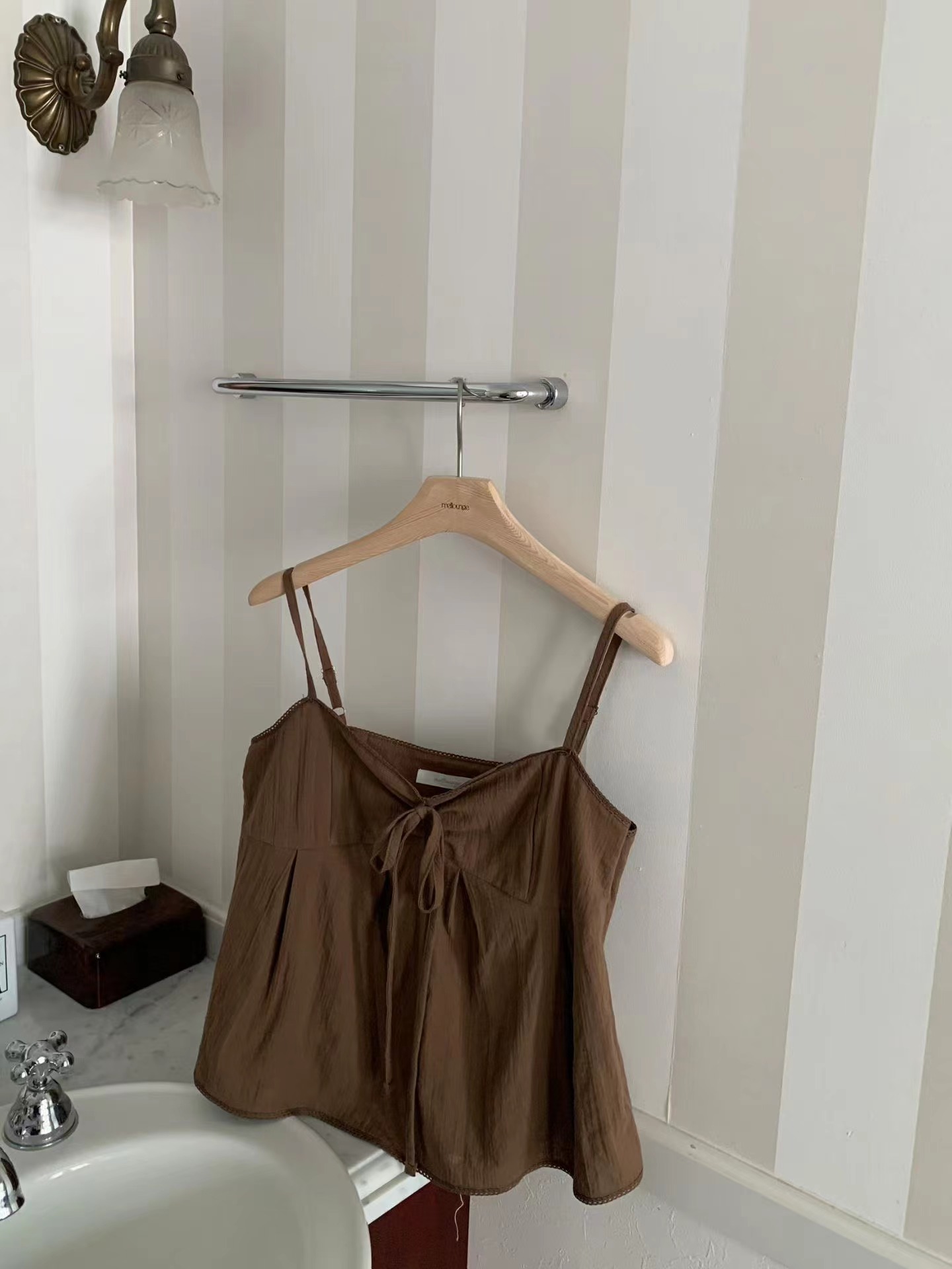 MELLOUNGE-멜라운지-T韓國代購女士新品26夏季吊帶背心MELLOUNGE-2件起吊帶/背心