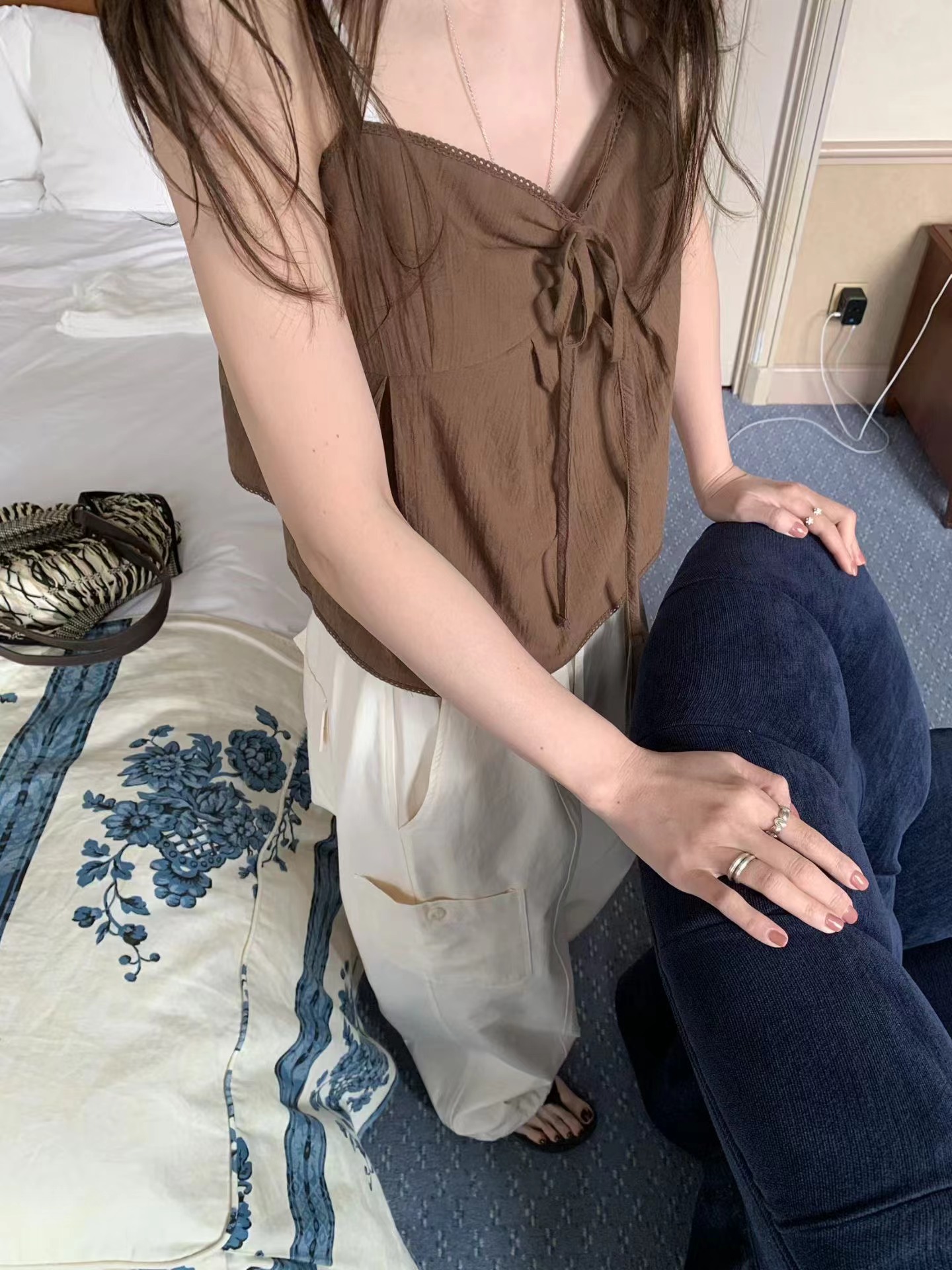 MELLOUNGE-멜라운지-T韓國代購女士新品26夏季吊帶背心MELLOUNGE-2件起吊帶/背心
