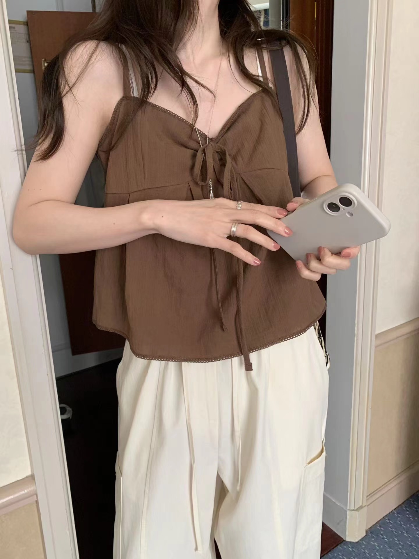MELLOUNGE-멜라운지-T韓國代購女士新品26夏季吊帶背心MELLOUNGE-2件起吊帶/背心