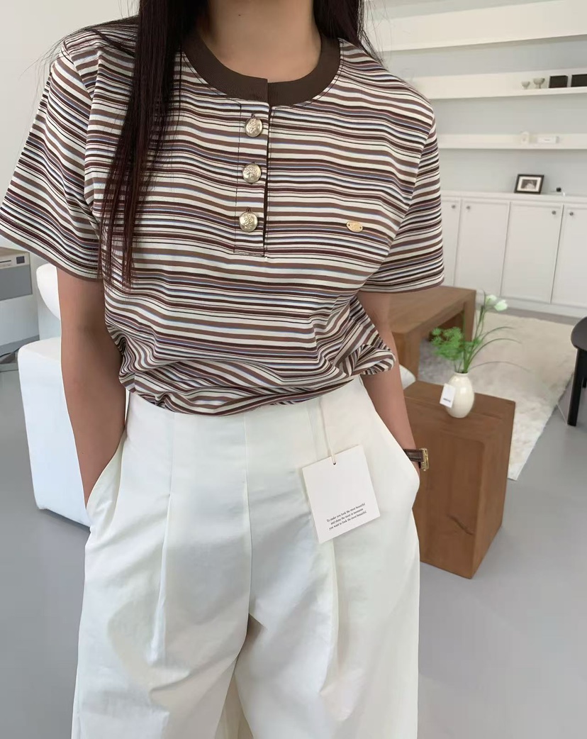 J CRANE-A韓國東大門代購女士新款休閑26春夏人氣職業T恤J CRANET恤