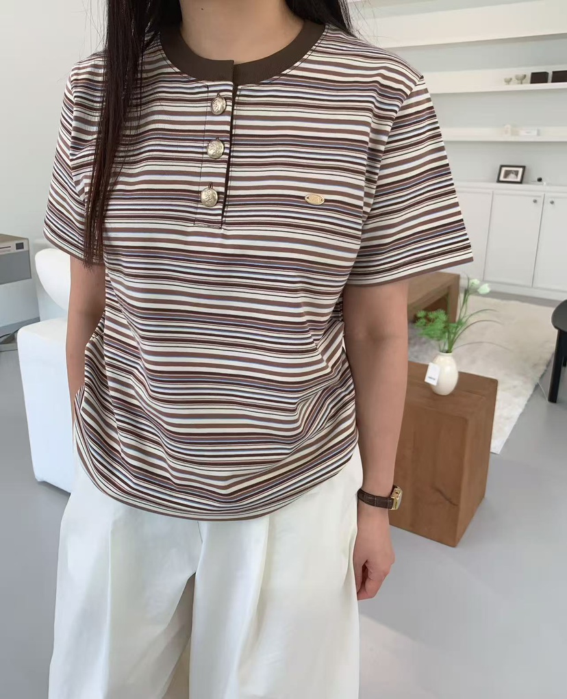 J CRANE-A韓國東大門代購女士新款休閑26春夏人氣職業T恤J CRANET恤圖色3