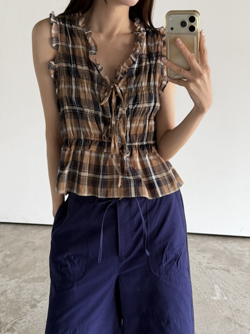 FOSET韓國代購女裝新品26夏季休閑人氣熱賣吊帶背心無袖SFOSET吊帶/背心