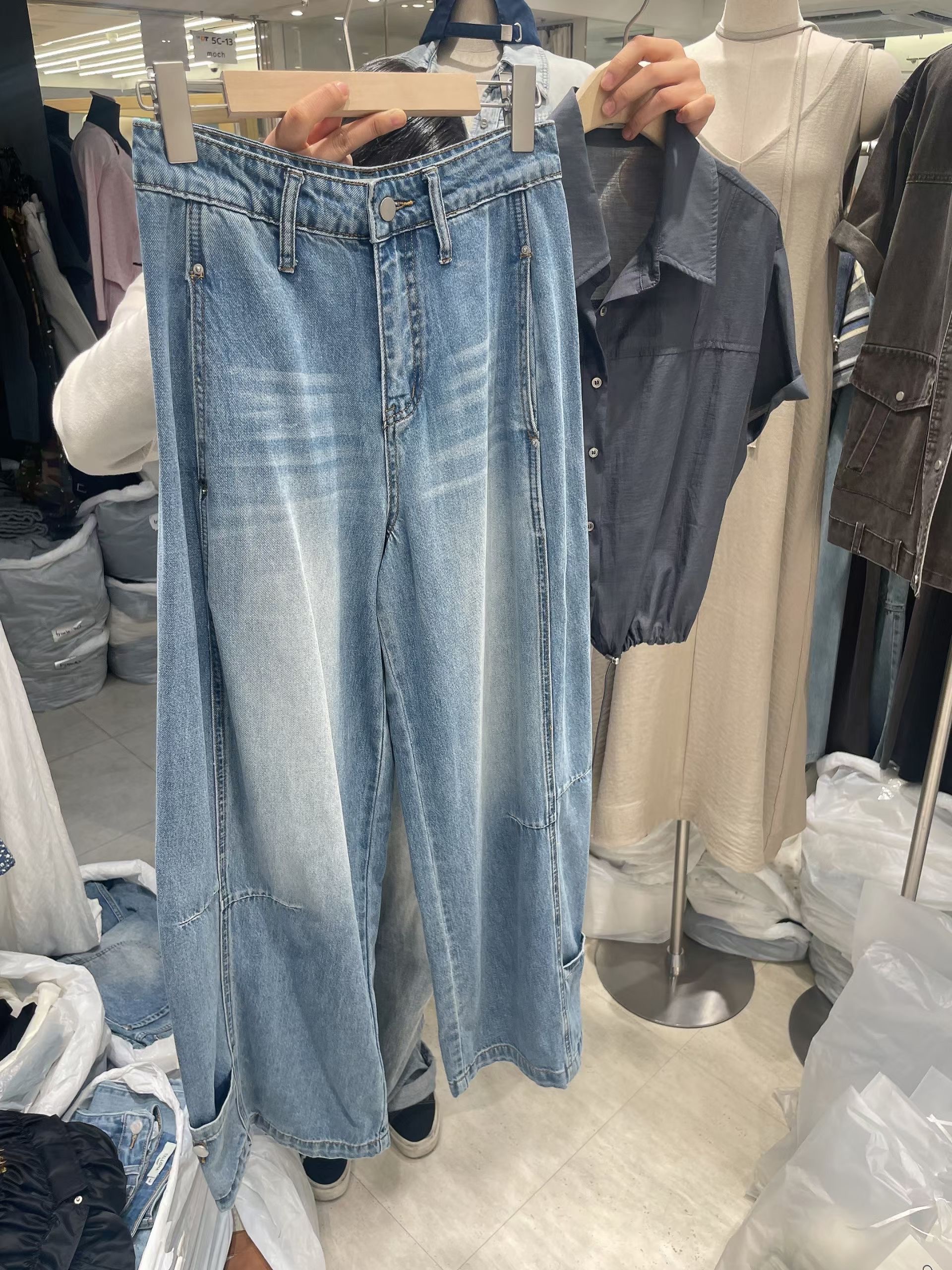 CELLONA東大門實拍韓國女裝新品休閑職業26夏季推薦牛仔褲SCELLONA牛仔褲圖色1