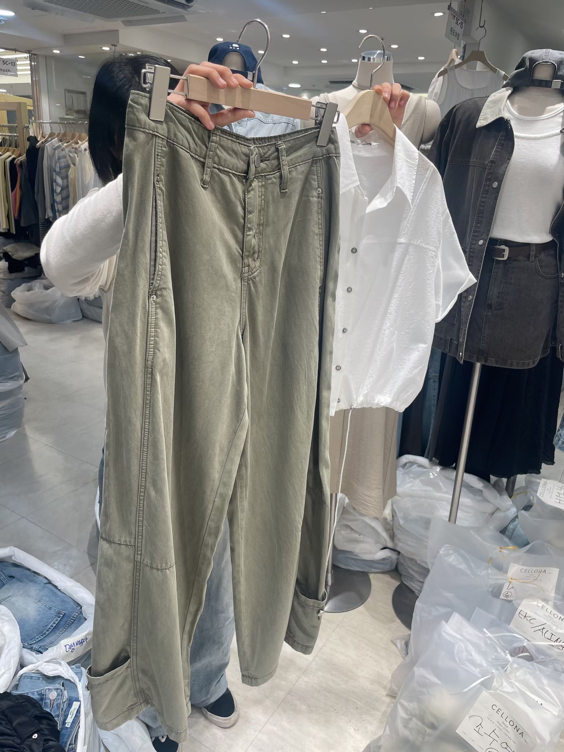 CELLONA東大門實拍韓國女裝新品休閑職業26夏季推薦牛仔褲SCELLONA牛仔褲圖色2