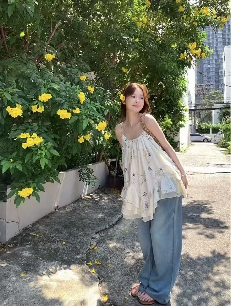 CELLONA韓國東大門代購女裝新品26夏季推薦人氣吊帶背心無袖CELLONA吊帶/背心