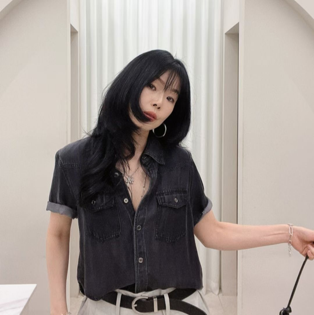 CELLONA韓國直郵實拍女裝新品26春夏熱賣休閑人氣襯衫蕾絲衫CELLONA襯衫/蕾絲衫