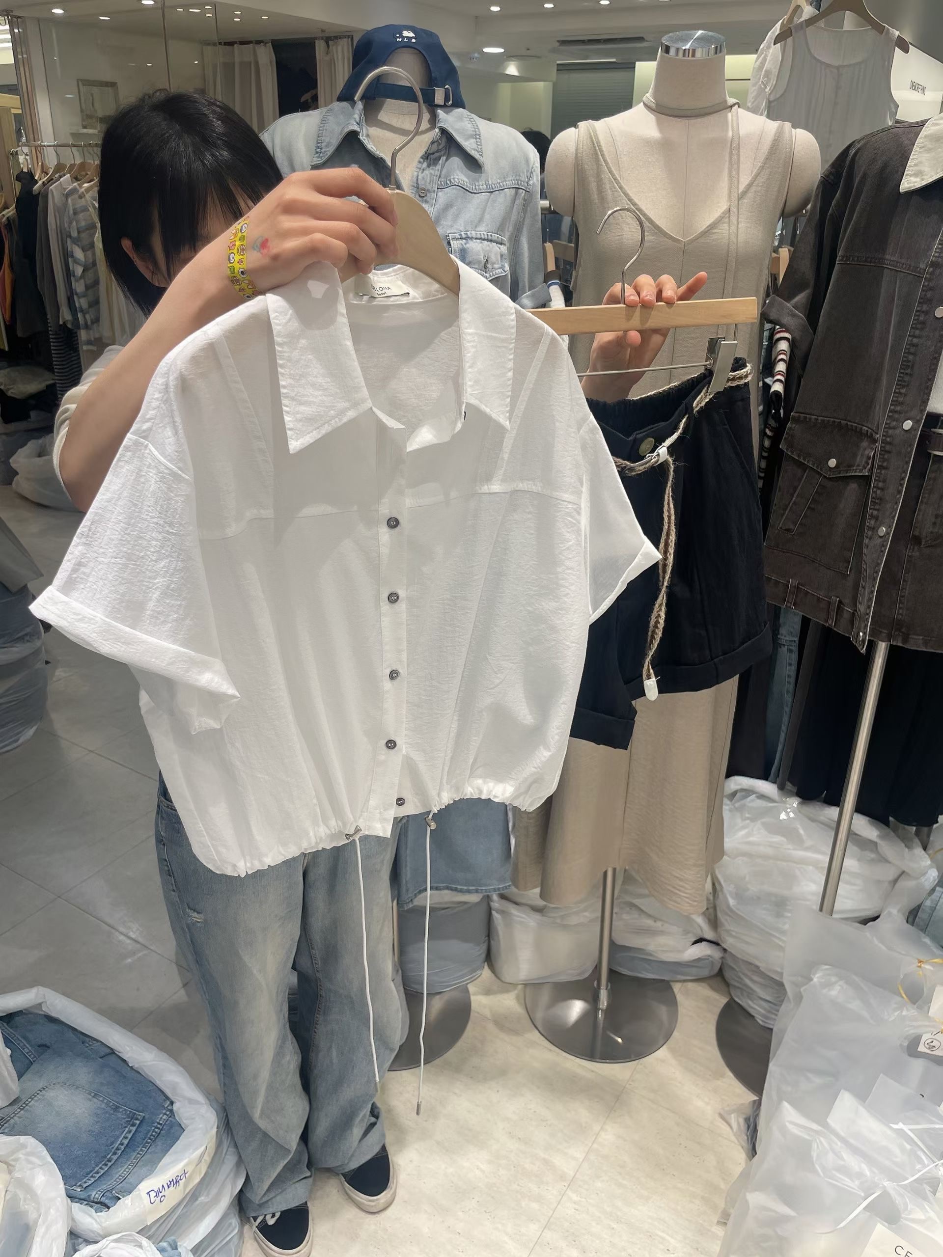 CELLONA東大門實拍韓國女裝新品人氣職業26春夏襯衫蕾絲衫SCELLONA襯衫/蕾絲衫圖色1