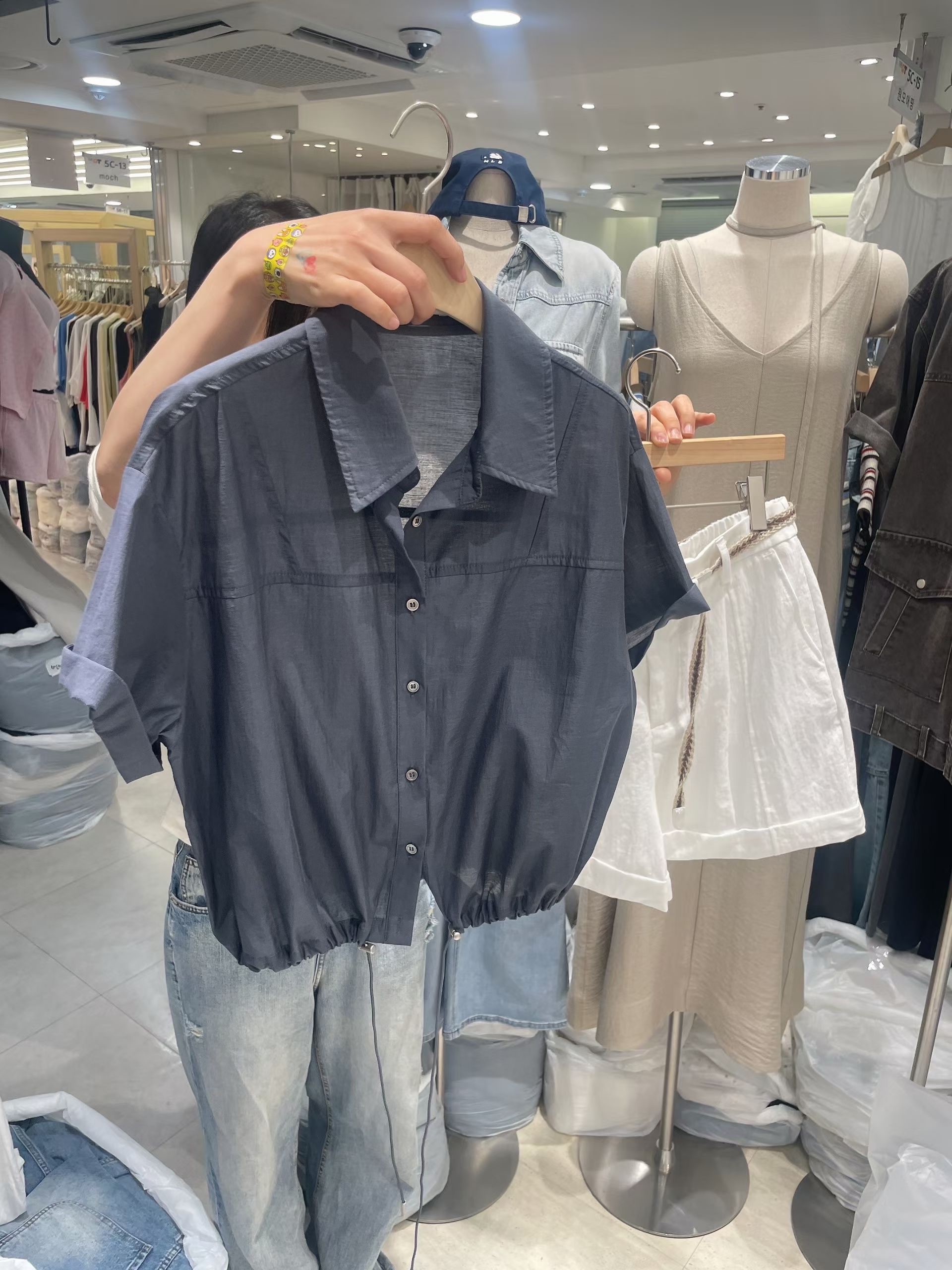 CELLONA東大門實拍韓國女裝新品人氣職業26春夏襯衫蕾絲衫SCELLONA襯衫/蕾絲衫圖色2