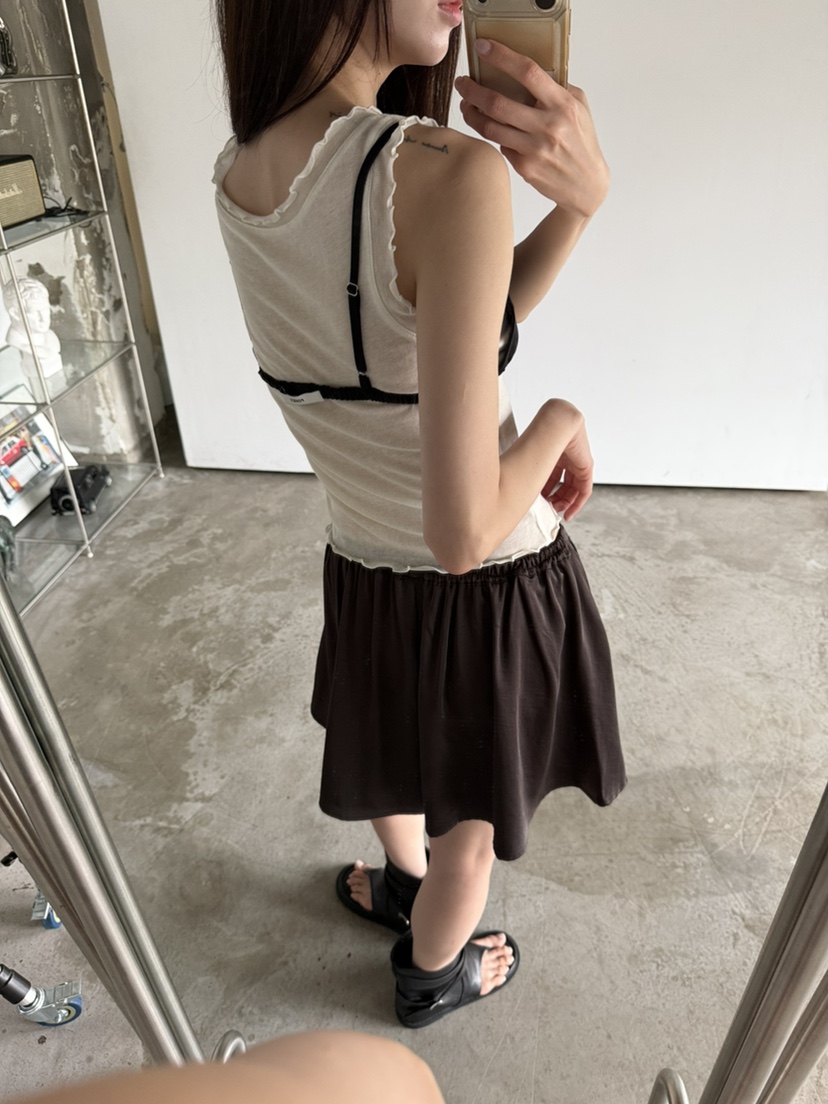 FOSET韓國東大門直郵女士新品時尚26夏季26春夏人氣吊帶背心FOSET吊帶/背心
