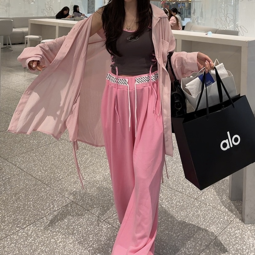 PALETTE-Q東大門實拍韓國女裝新款人氣襯衫蕾絲衫連帽衫鏤空長款PALETTE-Q襯衫/蕾絲衫